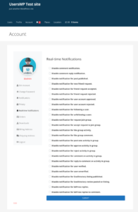 Realtime Notifications Setup Guide - UsersWP Documentation