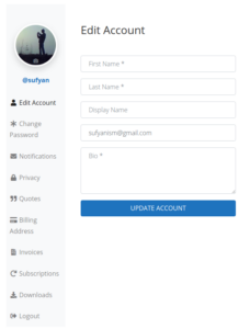 UWP > Account - UsersWP Documentation