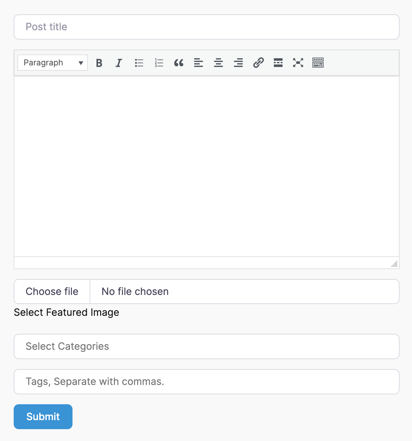 UWP > Frontend Post Form - UsersWP Documentation