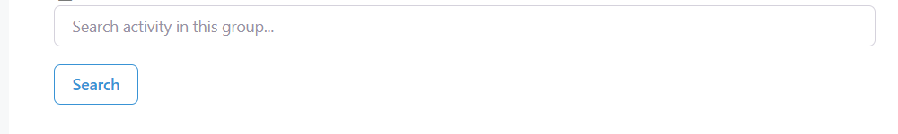 UWP Group Activity Search Form Widget Display