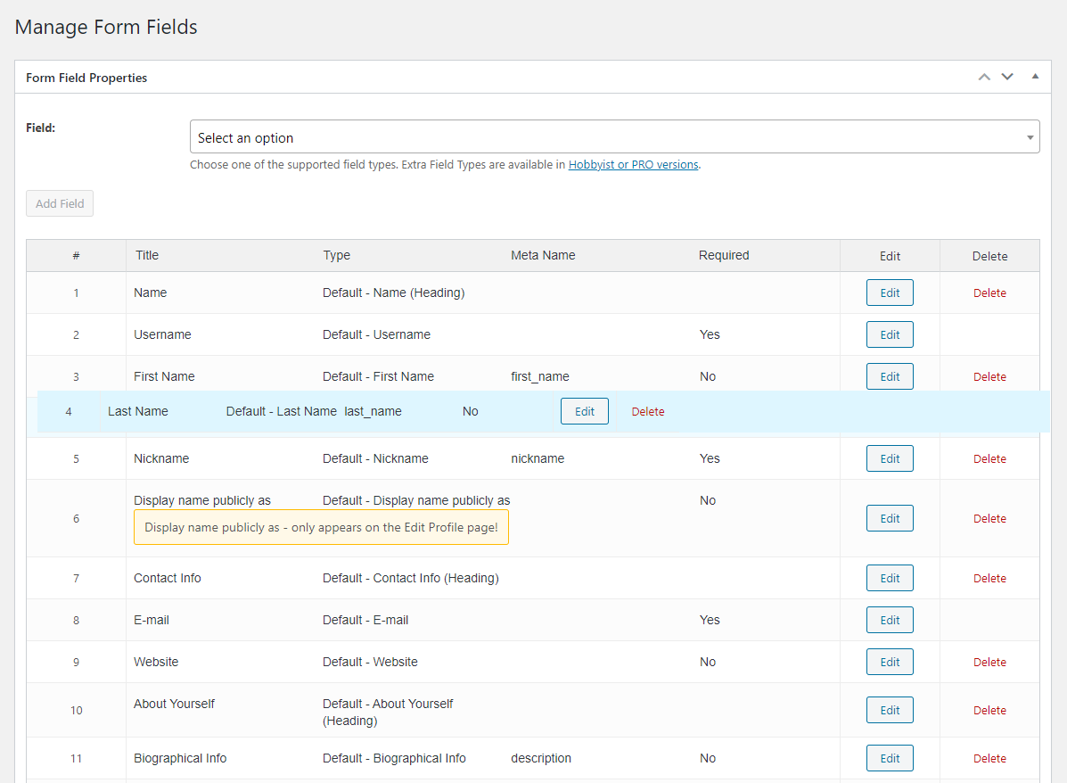 Profile Builder