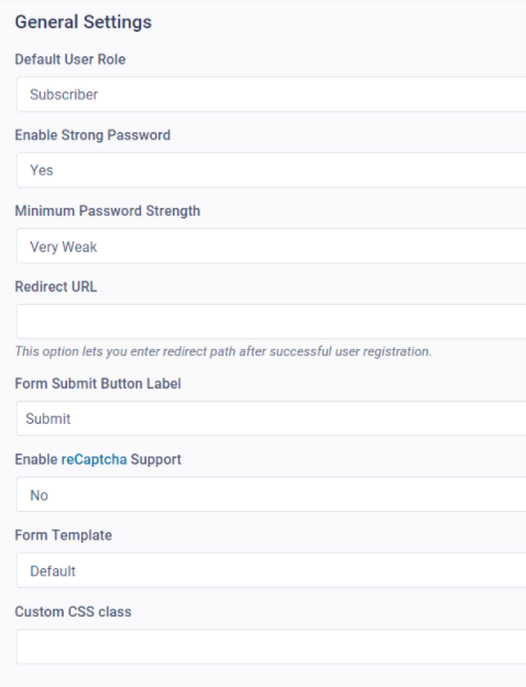 User Registration