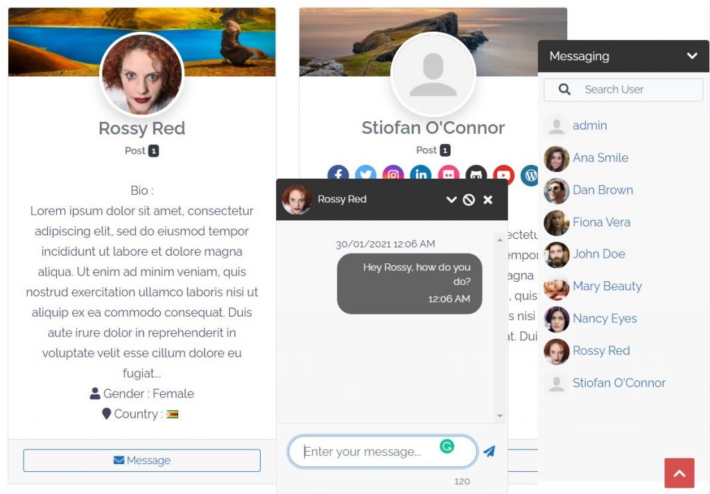UsersWP private messages